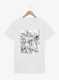 Disney Lilo & Stitch Sketch Panels Garment Dye T-Shirt