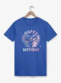 Disney Lilo & Stitch Angel And Happy Birthday T-Shirt