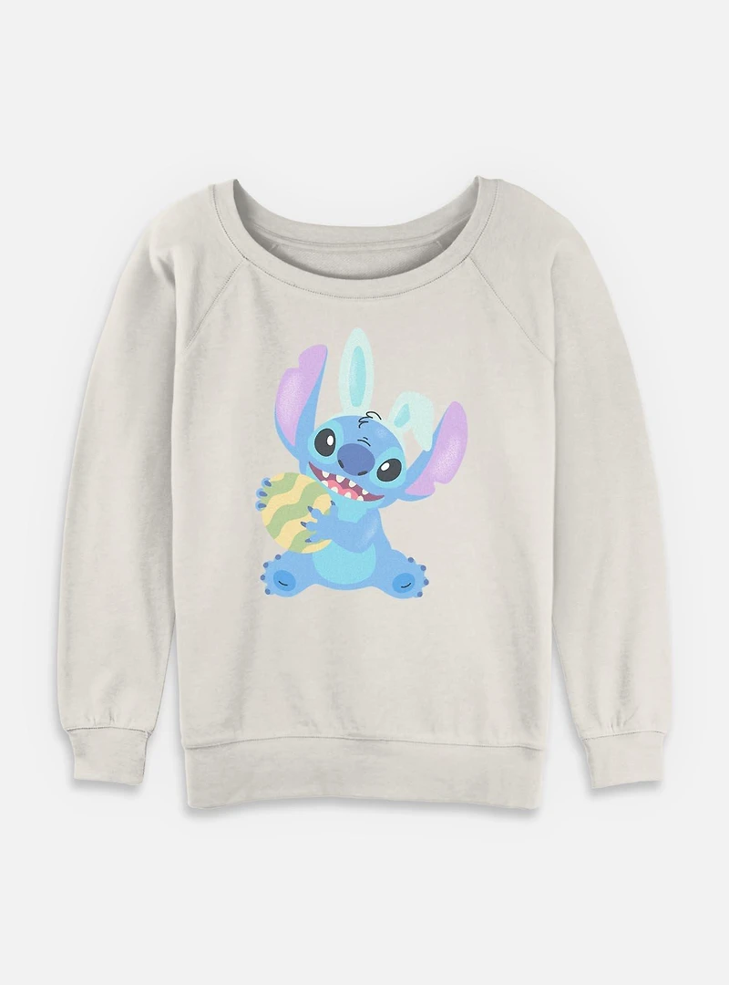 Disney Lilo & Stitch Easter Egg Womens Slouchy Sweatshirt