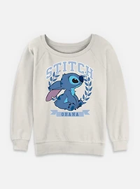 Disney Lilo & Stitch Athletic Womens Slouchy Sweatshirt