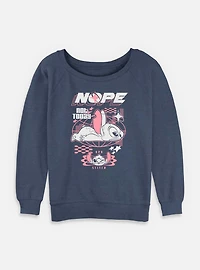 Disney Lilo & Stitch Nope Not Today 626 Womens Slouchy Sweatshirt