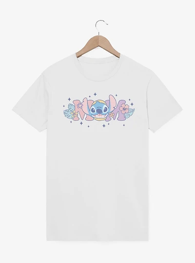 Disney Lilo & Stitch Mom Flowers T-Shirt