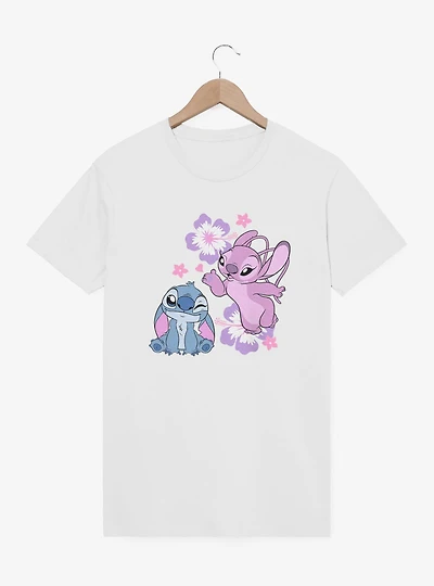 Disney Lilo & Stitch Angel Hibiscus T-Shirt