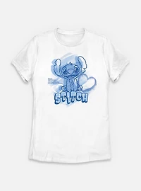 Disney Lilo & Stitch Cute And Fluffy Alien Womens T-Shirt
