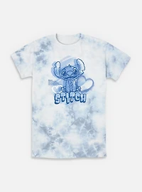 Disney Lilo & Stitch Cute And Fluffy Alien Tie-Dye T-Shirt