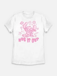 Disney Lilo & Stitch Hug It Out Tie-Dye Womens T-Shirt