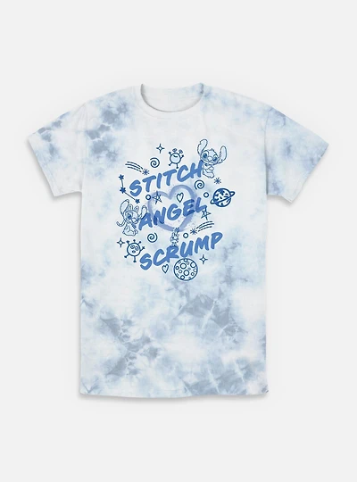 Disney Lilo & Stitch Angel Scrump Tie-Dye T-Shirt