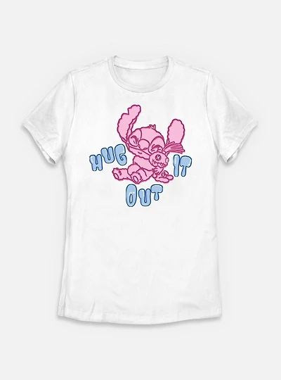 Disney Lilo & Stitch Hug It Out Womens T-Shirt
