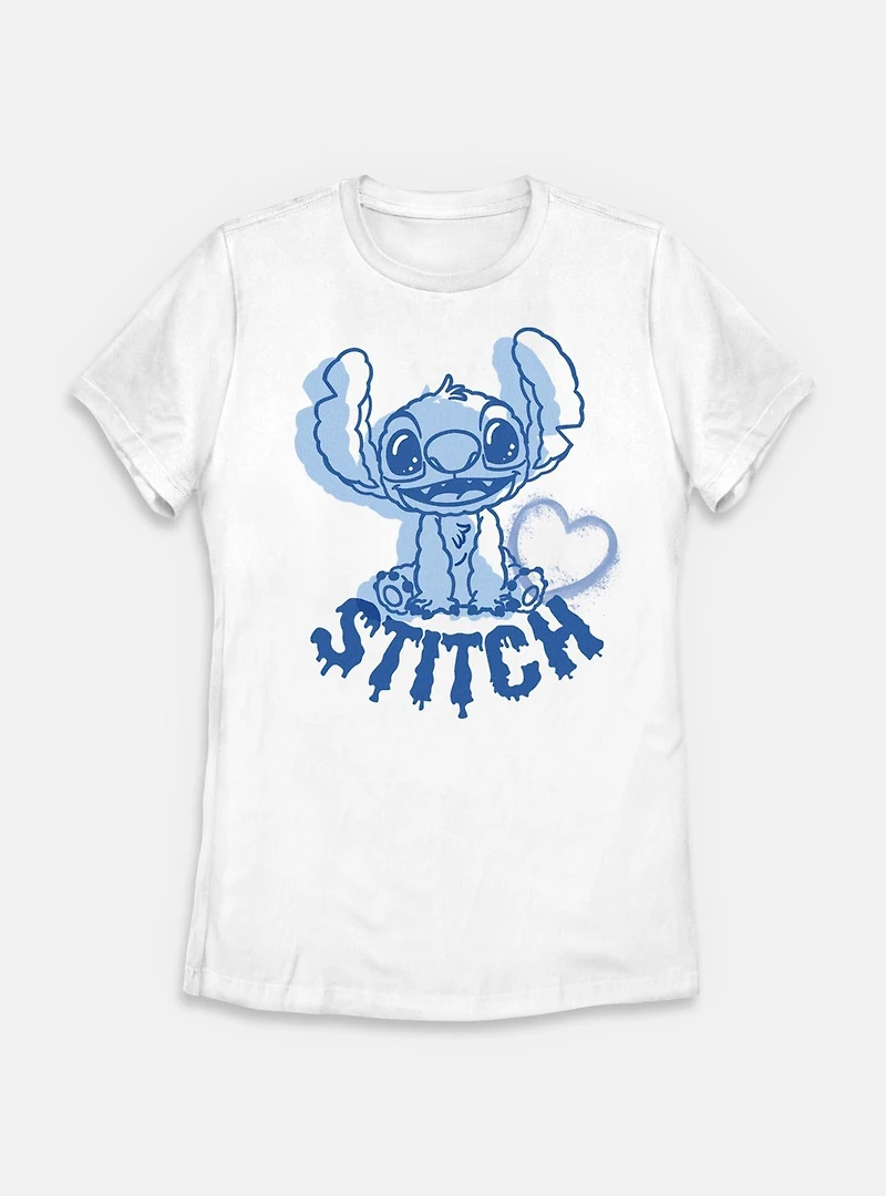 Disney Lilo & Stitch Heart Womens T-Shirt