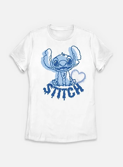 Disney Lilo & Stitch Heart Womens T-Shirt