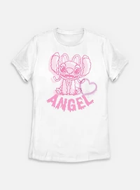 Disney Lilo & Stitch Angel Heart Womens T-Shirt