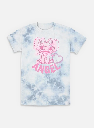 Disney Lilo & Stitch Angel Heart Tie-Dye T-Shirt