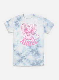 Disney Lilo & Stitch Angel Heart Tie-Dye T-Shirt