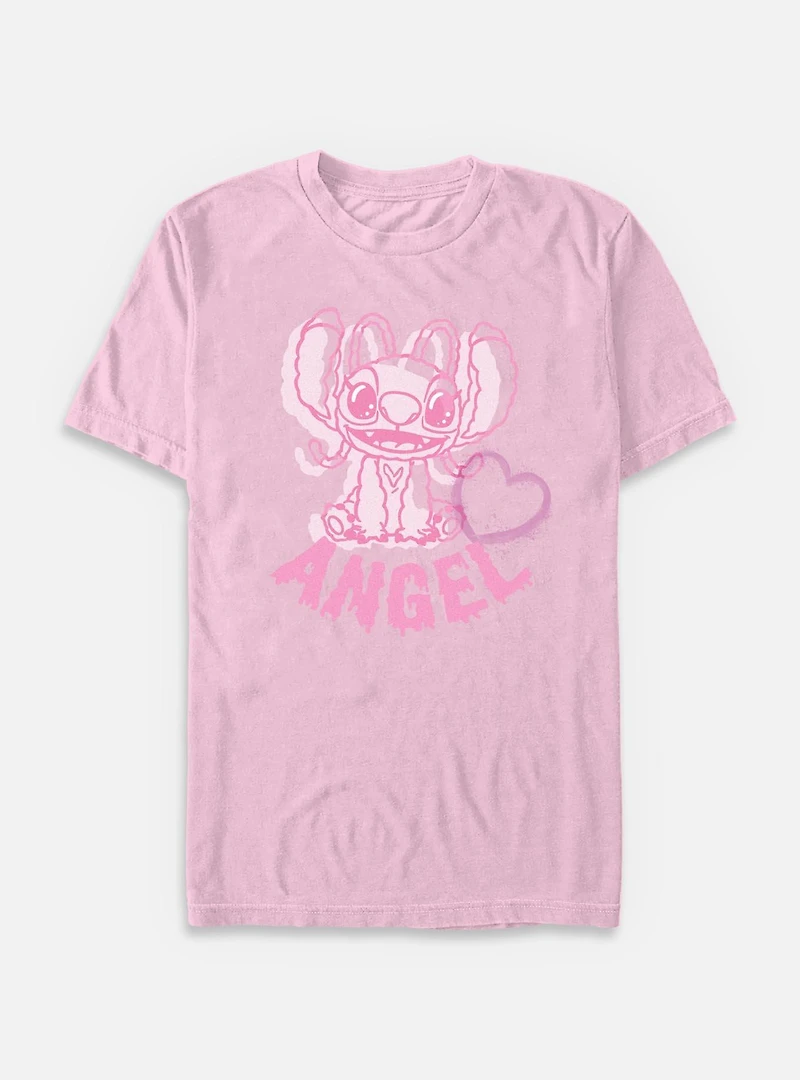 Disney Lilo & Stitch Angel Heart Garment Dye T-Shirt