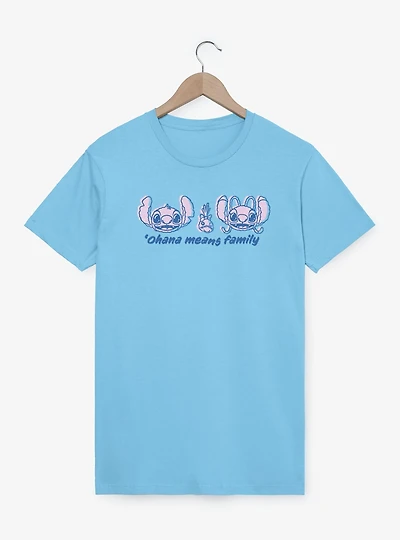 Disney Lilo & Stitch Ohana Means Family Quote T-Shirt