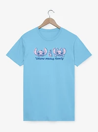 Disney Lilo & Stitch Ohana Means Family Quote T-Shirt