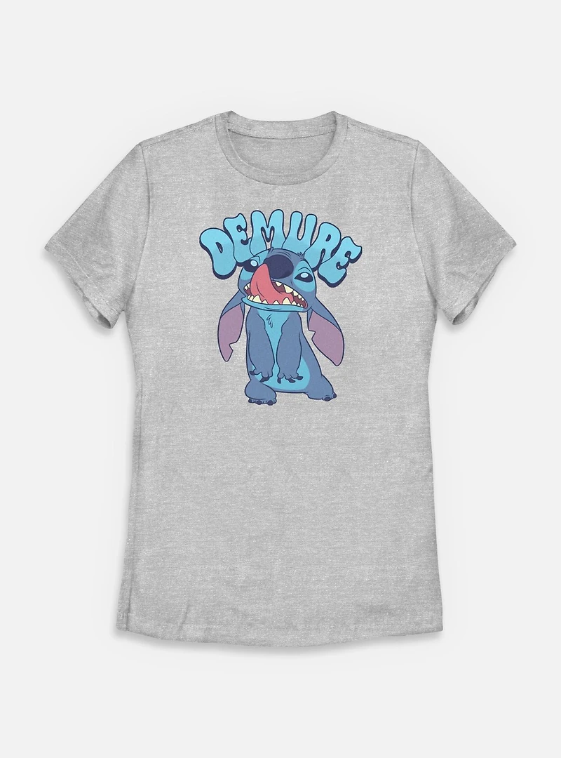 Disney Lilo & Stitch Demure Alien Womens T-Shirt