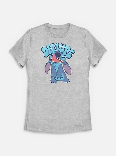 Disney Lilo & Stitch Demure Alien Womens T-Shirt