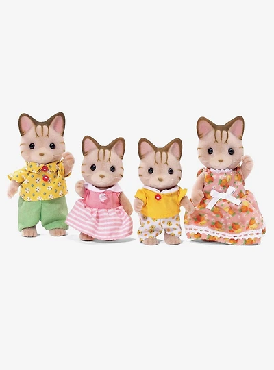 Calico Critters Striped Cat Family Figure Set