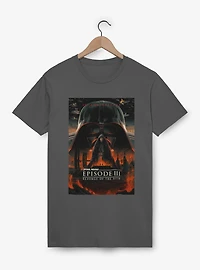 Star Wars Episode III: Revenge Of The Sith 20th Anniversary Poster Garment Dye T-Shirt