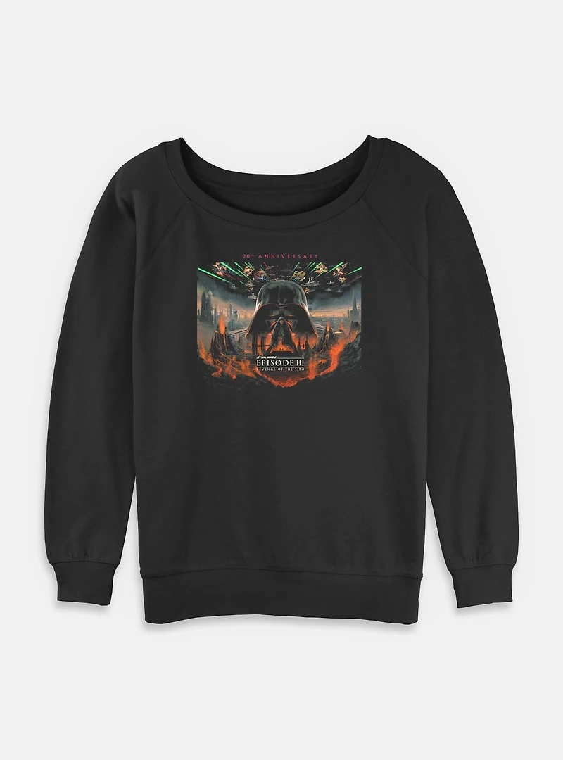 Star Wars Episode III: Revenge Of The Sith 20th Anniversary Scenic Poster Womens Slouchy Sweatshirt