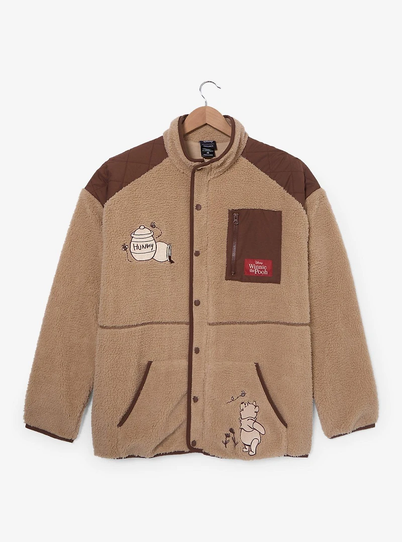 Disney Winnie the Pooh Tonal Icons Sherpa Jacket - BoxLunch Exclusive