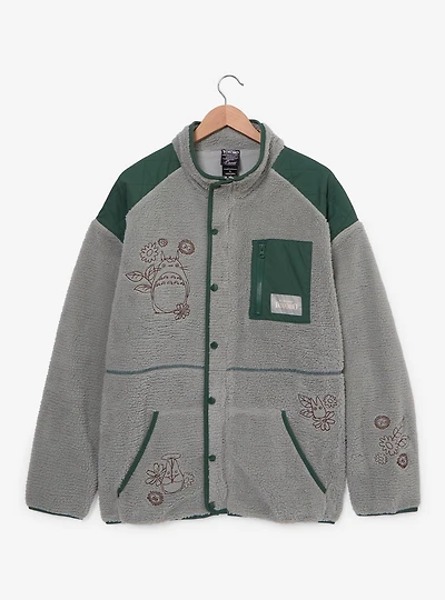 Studio Ghibli® My Neighbor Totoro Floral Icons Sherpa Jacket - BoxLunch Exclusive