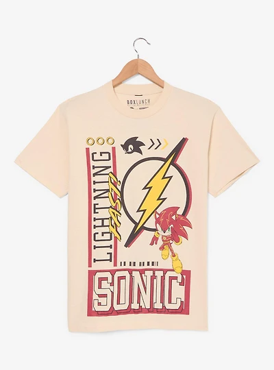 DC Comics the Flash x Sonic Hedgehog T-Shirt — BoxLunch Exclusive