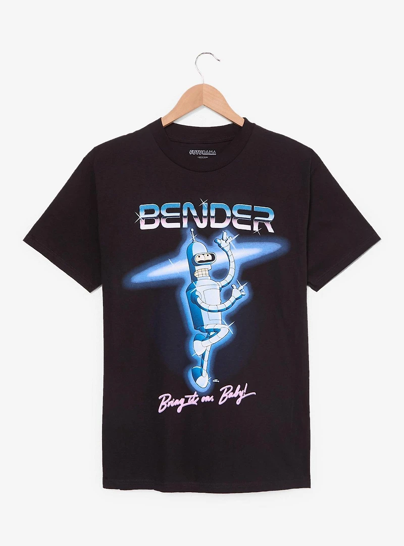 Futurama Bender Chrome Portrait T-Shirt - BoxLunch Exclusive