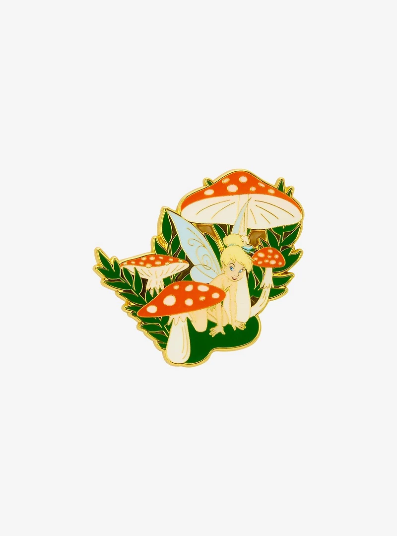 Disney Peter Pan Tinker Bell Mushrooms Enamel Pin — BoxLunch Exclusive