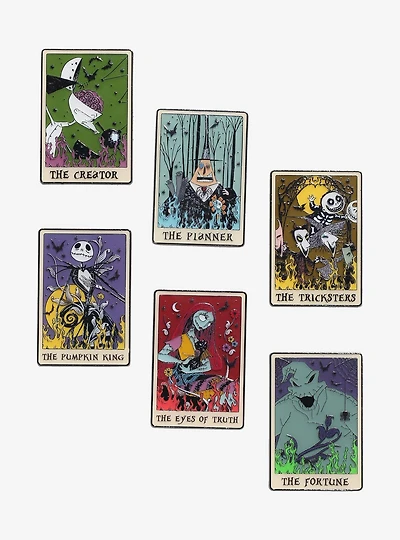 Loungefly Disney The Nightmare Before Christmas Tarot Card Glow-in-the-Dark Blind Box Enamel Pin - BoxLunch Exclusive
