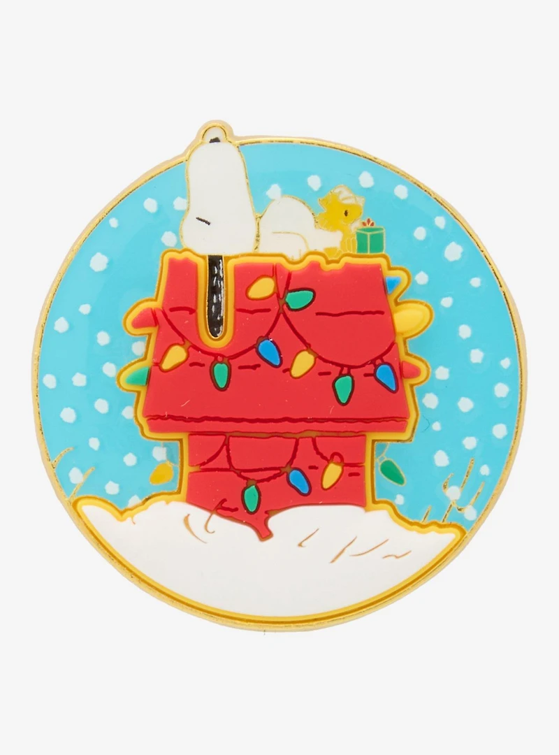 Peanuts Snoopy Holiday Doghouse Enamel Pin - BoxLunch Exclusive