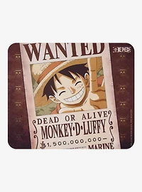 One Piece Luffy Wanted Poster Mousepad