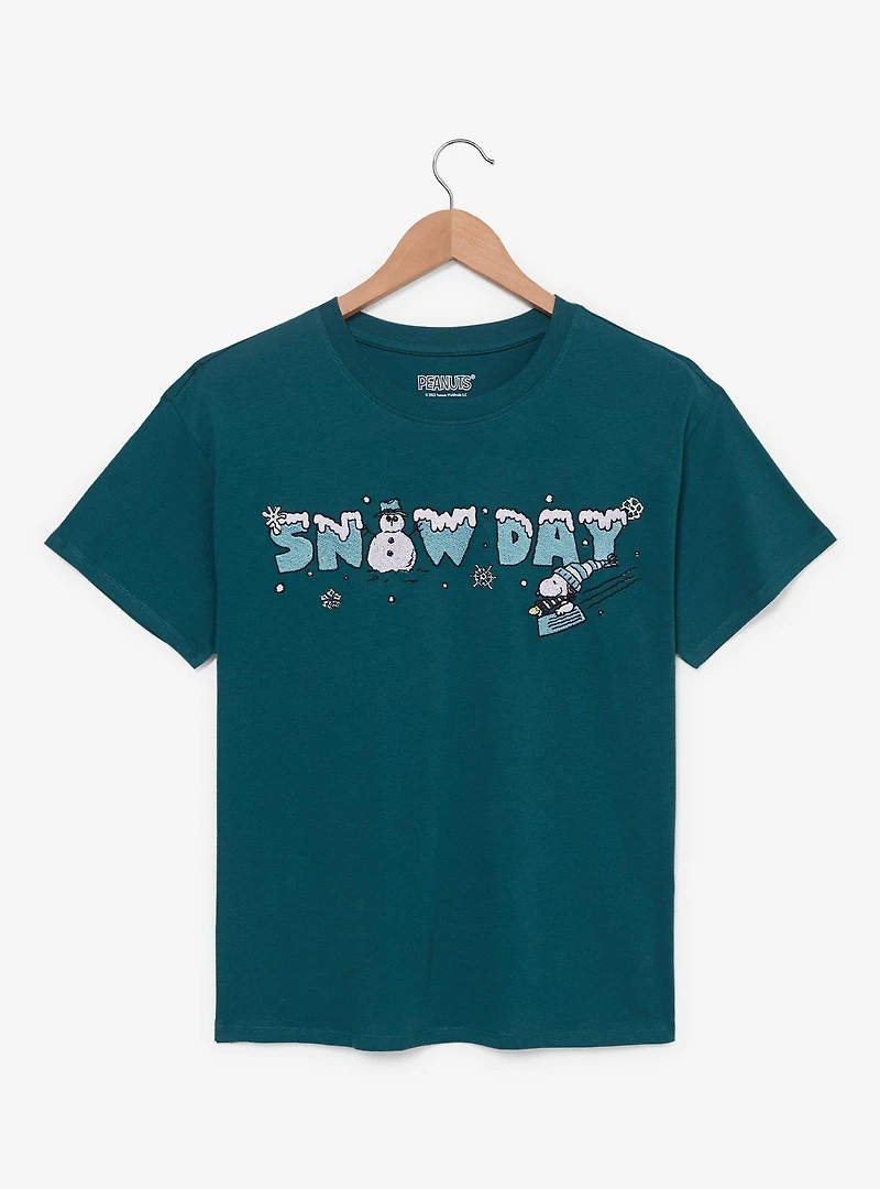Peanuts Snoopy Snow Day Women's T-Shirt — BoxLunch Exclusive
