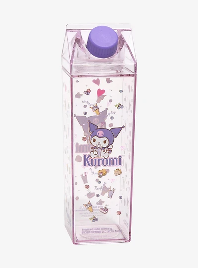 Sanrio Kuromi Purple Milk Carton Water Bottle