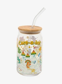 Care Bears Care-a-Lot Glass Cup With Straw