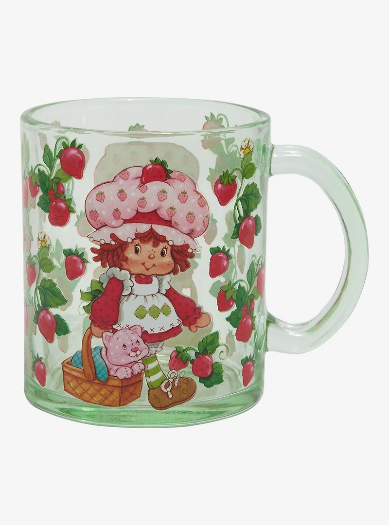 Strawberry Shortcake Retro Green Glass Mug