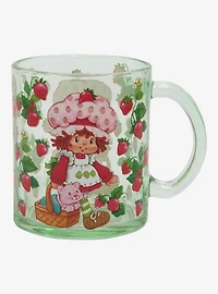 Strawberry Shortcake Retro Green Glass Mug