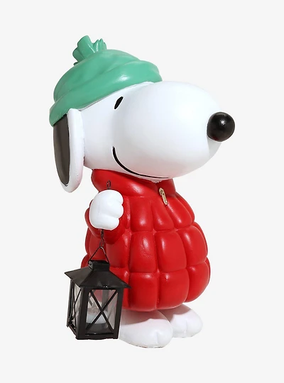Peanuts Snoopy Puffer Jacket Figural Light-Up Porch Greeter