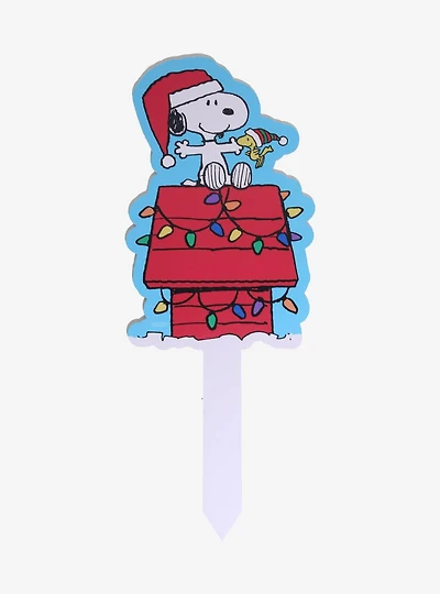 Peanuts Snoopy & Woodstock Holiday Yard Sign