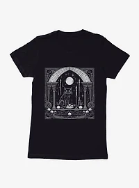 Black Cat Ritual Womens T-Shirt
