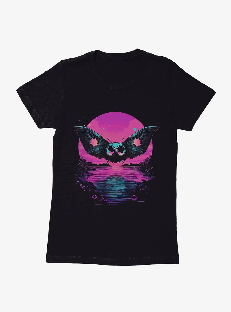 Mothman Midnight Sun Horizon Womens T-Shirt