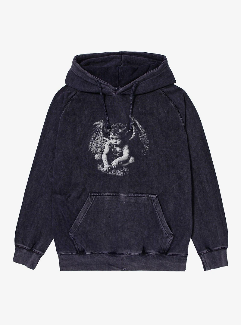 Evil Cherub Mineral Wash Hoodie