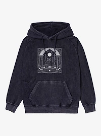 Black Cat Ritual Mineral Wash Hoodie