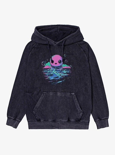 Sea Bubble Monster Mineral Wash Hoodie