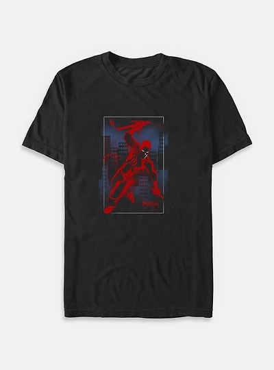Marvel Daredevil Cityscape Graffiti Big & Tall T-Shirt