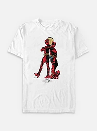 Marvel Deadpool & Wolverine Ladypool Family Big Tall T-Shirt