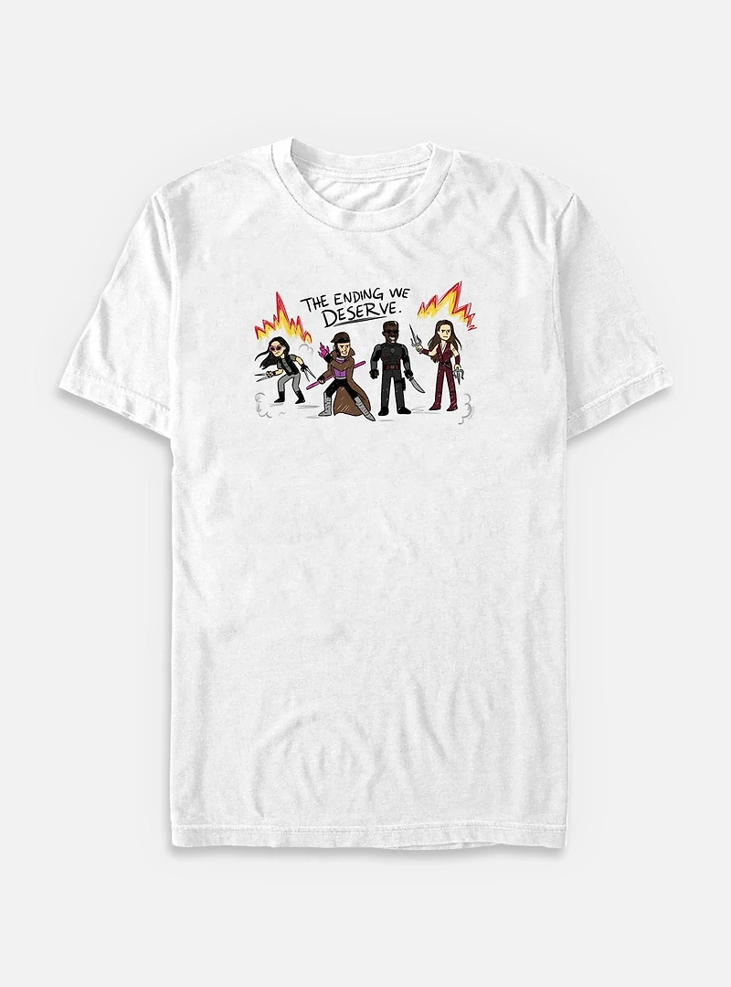 Marvel Deadpool & Wolverine The Ending We Deserve Big Tall T-Shirt