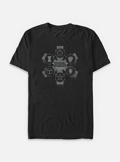 Marvel Thunderbolts* Disposable Delinquents Logos Big & Tall T-Shirt