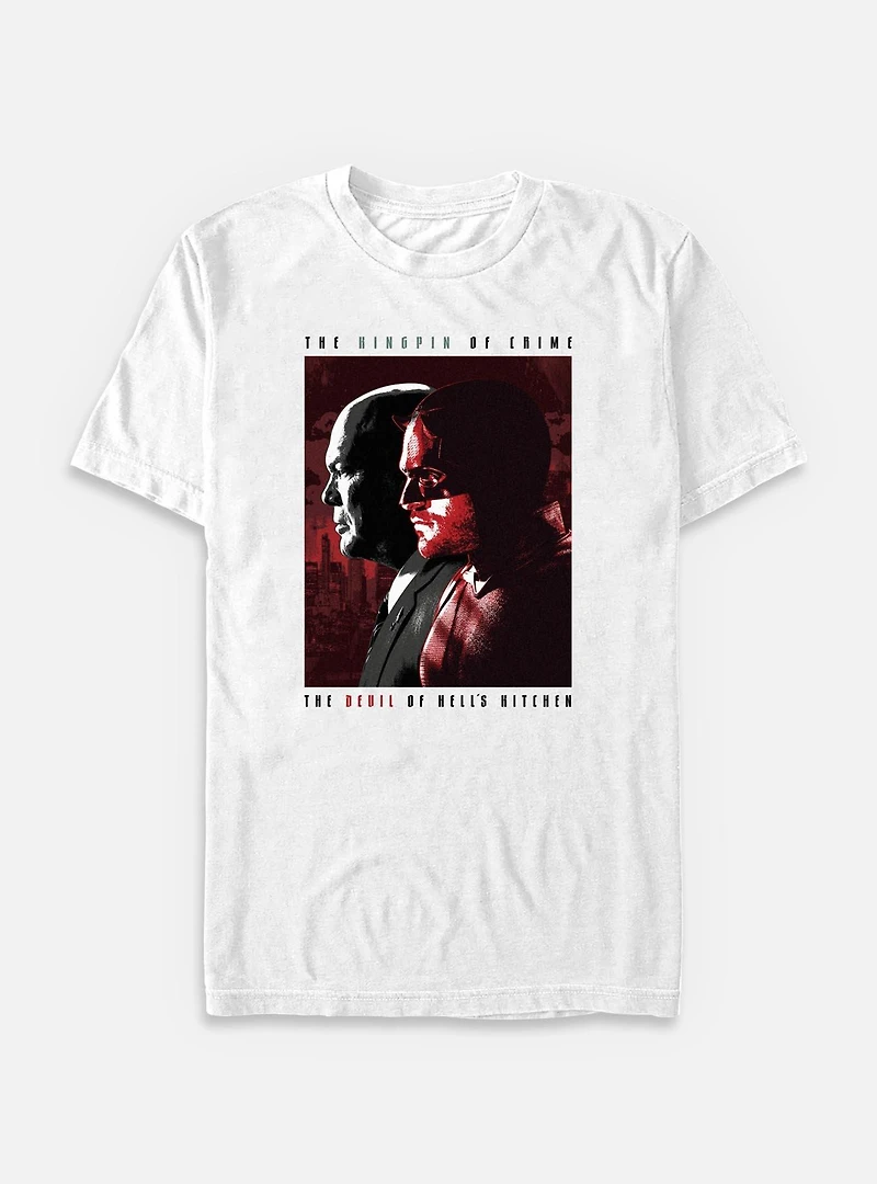 Marvel Daredevil: Born Again The Devil And Kingpin Big & Tall T-Shirt